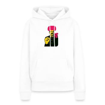 Strange Art Man - Frauen Premium Bio Hoodie - Weiß - Vorne - Julia (174cm)