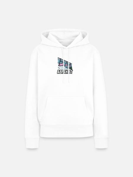 Abfahrt Skilift Landschaftsdesign - Frauen Premium Bio Hoodie - Weiß