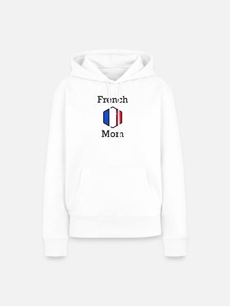 Französische Mutter - Frauen Premium Bio Hoodie - Weiß