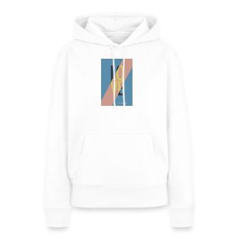 Modisches Love-Design in Pastellfarben - Frauen Premium Bio Hoodie - Weiß - Vorne - Julia (174cm)