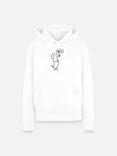 Nö! - Frauen Premium Bio Hoodie - Weiß