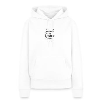 Gerettet durch Gnade Epheser Heilige Schrift - Frauen Premium Bio Hoodie - Weiß - Vorne - Julia (174cm)