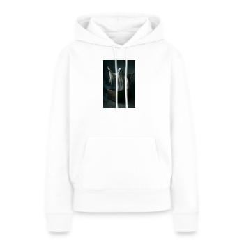 Fantôme du cercueil - Sweat à capuche Premium bio Femme - blanc - Devant - Julia (174cm)