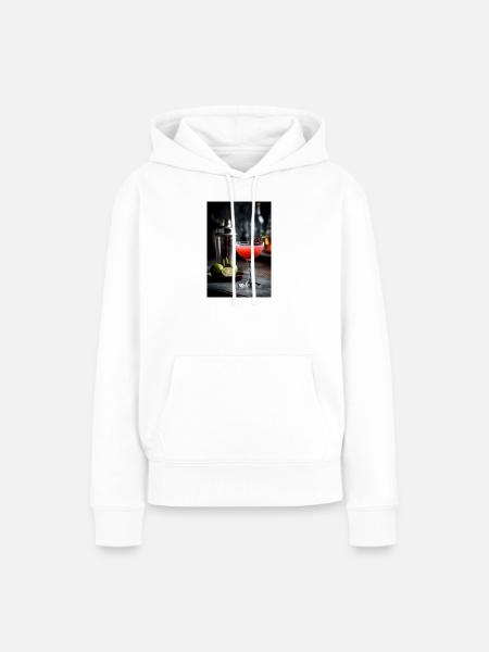 Purpurroter Zitrus-Cocktail - Frauen Premium Bio Hoodie - Weiß