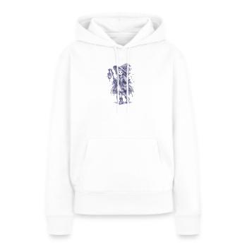 Waldhexe mit Laterne - Frauen Premium Bio Hoodie - Weiß - Vorne - Julia (174cm)