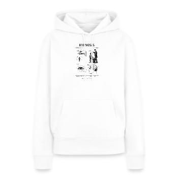 Conception du plan d’hypnose - Sweat à capuche Premium bio Femme - blanc - Devant - Julia (174cm)