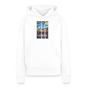 Florenz, Italien. - Frauen Premium Bio Hoodie - Weiß - Vorne - Julia (174cm)