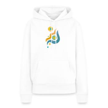 Yoga design_44 - Women’s Premium Organic Hoodie - white - Front - Julia (174cm)
