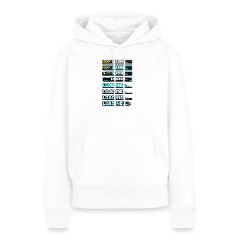 Neon Download Benachrichtigungsgrafiken - Frauen Premium Bio Hoodie - Weiß - Vorne - Julia (174cm)