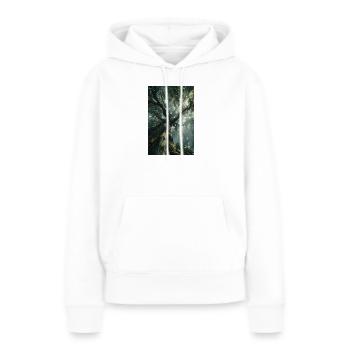 Uraltes Waldlicht - Frauen Premium Bio Hoodie - Weiß - Vorne - Julia (174cm)