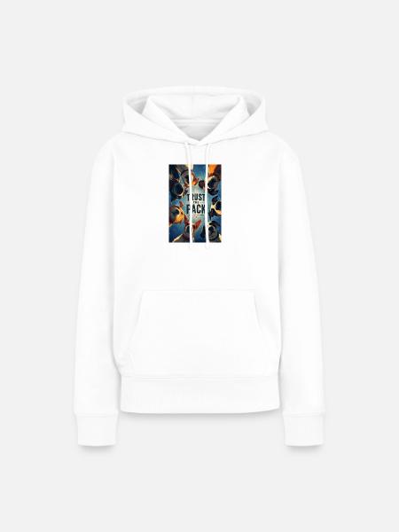 Vertraue dem Rudel. - Frauen Premium Bio Hoodie - Weiß