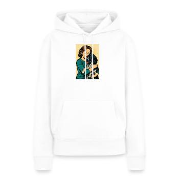 Les habitants du Münsterland sont formidables ! - Sweat à capuche Premium bio Femme - blanc - Devant - Julia (174cm)