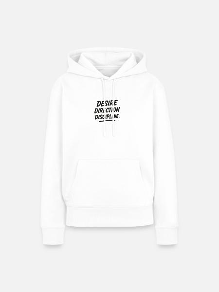 Desire Direction Disziplin - Frauen Premium Bio Hoodie - Weiß