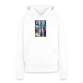 Sternzeichen Fische: Im Meeting, geistig im Ozean - Frauen Premium Bio Hoodie - Weiß - Vorne - Julia (174cm)