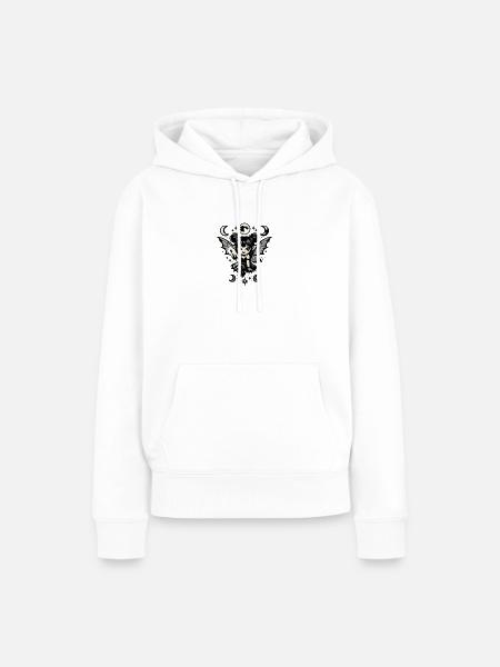 Mondlichtfee mit Flügeln - Frauen Premium Bio Hoodie - Weiß