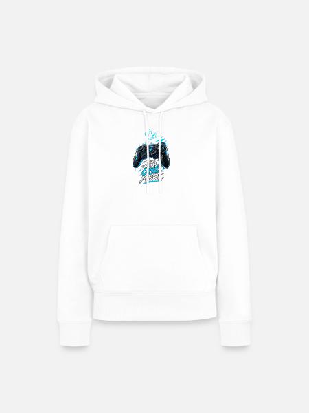 Noch Ein Mal Controller Graffiti - Frauen Premium Bio Hoodie - Weiß