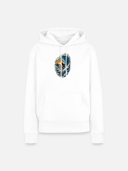 Surfer - Frauen Premium Bio Hoodie - Weiß