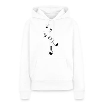 Reagenzglas chemiker - Frauen Premium Bio Hoodie - Weiß - Vorne - Julia (174cm)