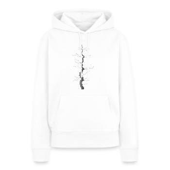 Riss - Frauen Premium Bio Hoodie - Weiß - Vorne - Julia (174cm)