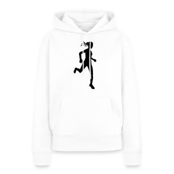 Cross country female de - Frauen Premium Bio Hoodie - Weiß - Vorne - Julia (174cm)