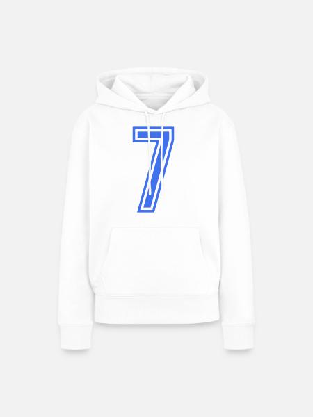 7 - Frauen Premium Bio Hoodie - Weiß
