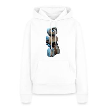 Niedlicher Roboter - Frauen Premium Bio Hoodie - Weiß - Vorne - Julia (174cm)