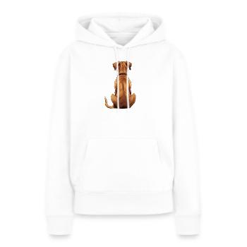 Rhodesian Ridgeback - Sweat à capuche Premium bio Femme - blanc - Devant - Julia (174cm)
