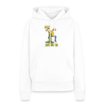 Zum Kotzen - Frauen Premium Bio Hoodie - Weiß - Vorne - Julia (174cm)