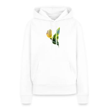 GELBE CALLA-LILIE - Frauen Premium Bio Hoodie - Weiß - Vorne - Julia (174cm)