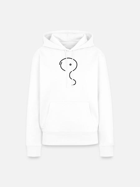 elephant - Frauen Premium Bio Hoodie - Weiß
