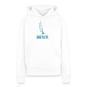 Blasmusik Derek - Frauen Premium Bio Hoodie - Weiß - Vorne - Julia (174cm)