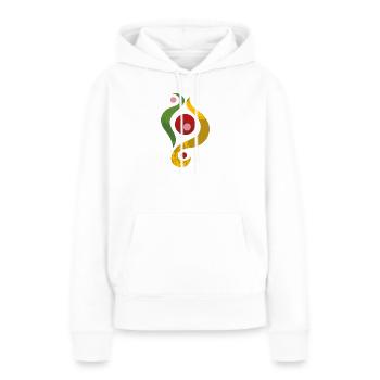 Yoga design_42 - Women’s Premium Organic Hoodie - white - Front - Julia (174cm)