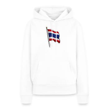 Thailand Fahne - Frauen Premium Bio Hoodie - Weiß - Vorne - Julia (174cm)