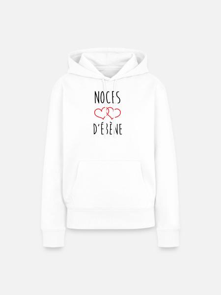 Ebony Wedding 78 Jahre Ehe - Frauen Premium Bio Hoodie - Weiß