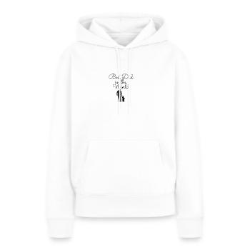 best dad in the world - Frauen Premium Bio Hoodie - Weiß - Vorne - Julia (174cm)