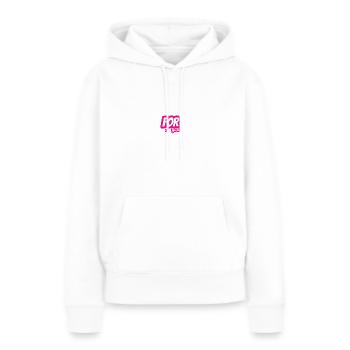 butterfly - Sweat à capuche Premium bio Femme - blanc - Devant - Julia (174cm)