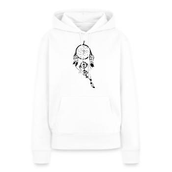 Attrape Rêves - Sweat à capuche Premium bio Femme - blanc - Devant - Julia (174cm)