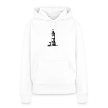Conception de phare pour l’auto-conception - Sweat à capuche Premium bio Femme - blanc - Devant - Julia (174cm)