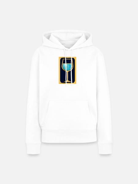 Handball Wein - Frauen Premium Bio Hoodie - Weiß