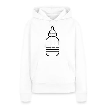 Flasche - Frauen Premium Bio Hoodie - Weiß - Vorne - Julia (174cm)
