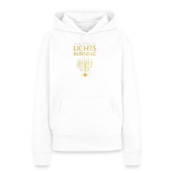 Hanukkah Chanukkah Hanukah - Frauen Premium Bio Hoodie - Weiß - Vorne - Julia (174cm)