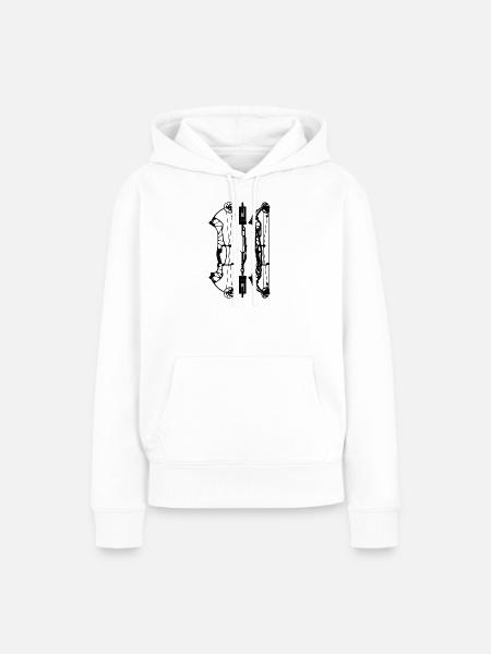 HoytConceptFX_Plans - Frauen Premium Bio Hoodie - Weiß