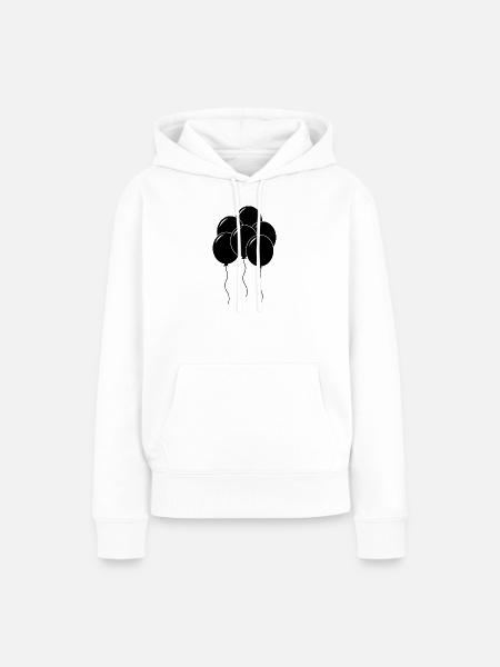 Ballon - Frauen Premium Bio Hoodie - Weiß