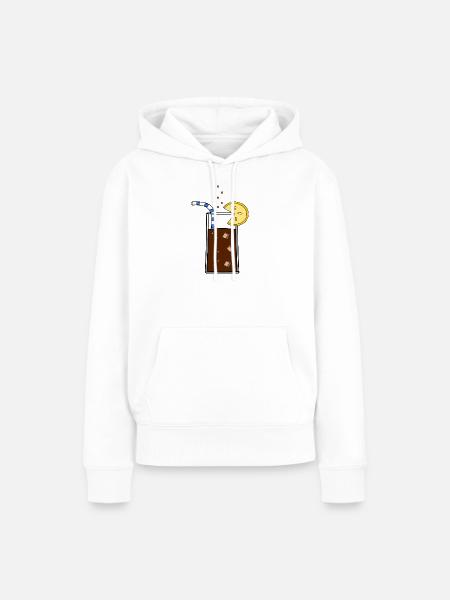 Glas_Cola - Frauen Premium Bio Hoodie - Weiß