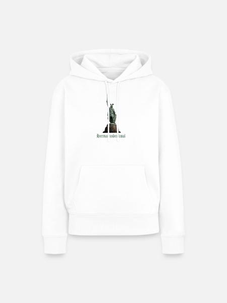 Hermannsdenkmal - Frauen Premium Bio Hoodie - Weiß