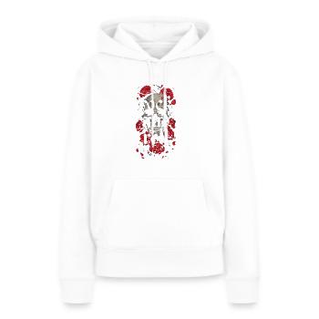 Rock'n'Roll Skül - Frauen Premium Bio Hoodie - Weiß - Vorne - Julia (174cm)