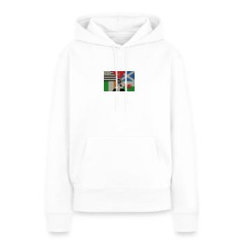 drapeau interceltique - Sweat à capuche Premium bio Femme - blanc - Devant - Julia (174cm)