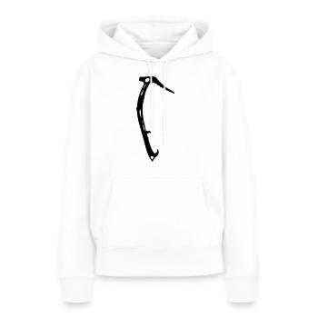 Eispickel - Frauen Premium Bio Hoodie - Weiß - Vorne - Julia (174cm)