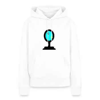 Beauté miroir - Sweat à capuche Premium bio Femme - blanc - Devant - Julia (174cm)