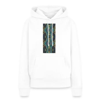 WACHS T-SHIRT - Frauen Premium Bio Hoodie - Weiß - Vorne - Julia (174cm)